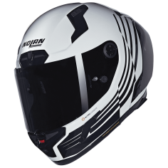 CASCO NOLAN X-804 RS ULTRA CARBON WHITE / BLACK 344