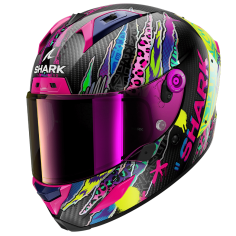 CASCO SHARK AERON FAWN DVY CARBON VIOLET YELLOW