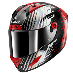 CASCO SHARK AERON EDGY DRU CARBON RED CHROME