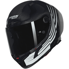 CASCO NOLAN X-804 RS ULTRA CARBON ALA CARBON / WHITE / BLAK 345